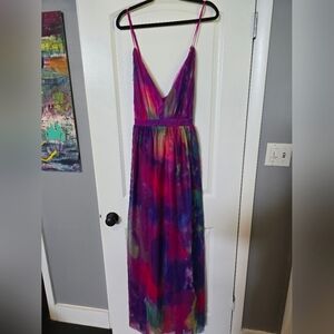 Multicolor Spaghetti Strap Maxi Dress (BNWOT)